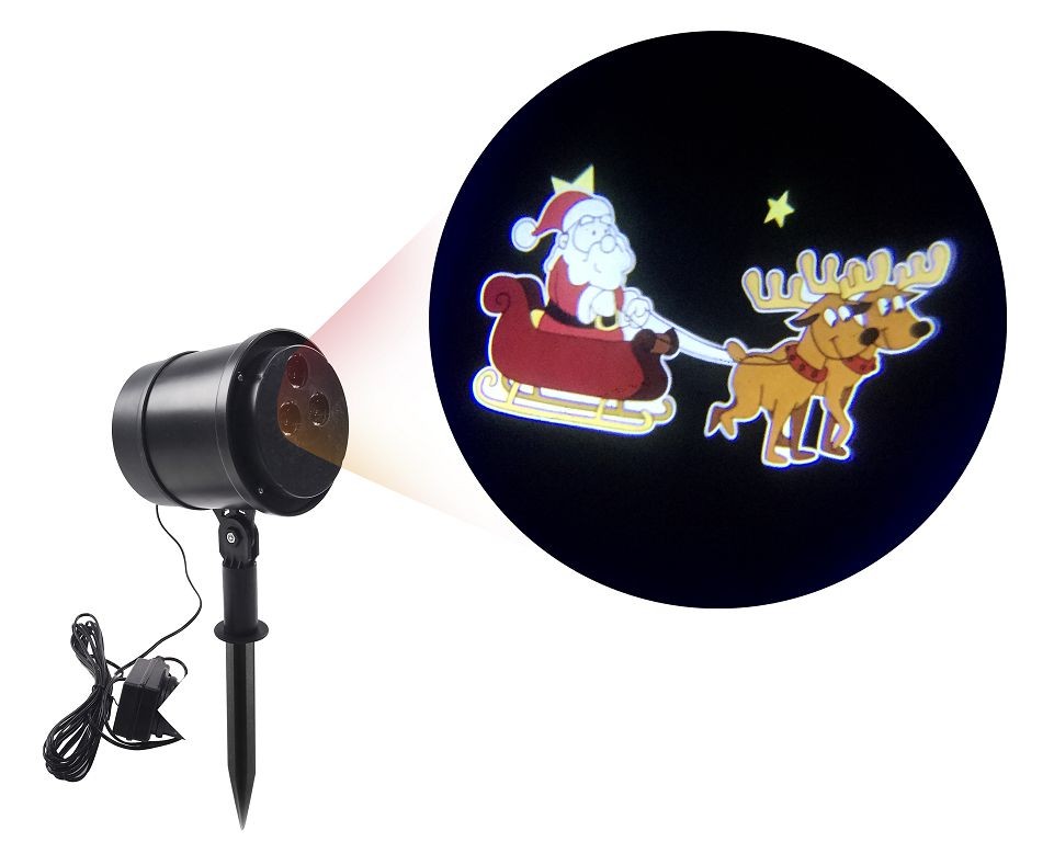X9, XB3544, LED PROJECTOR MOVING SLEIGH W/SOUND