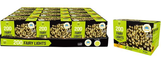 25X40, XB4959, SOLAR LED LIGHTS WARM 200 TRY ME SRT