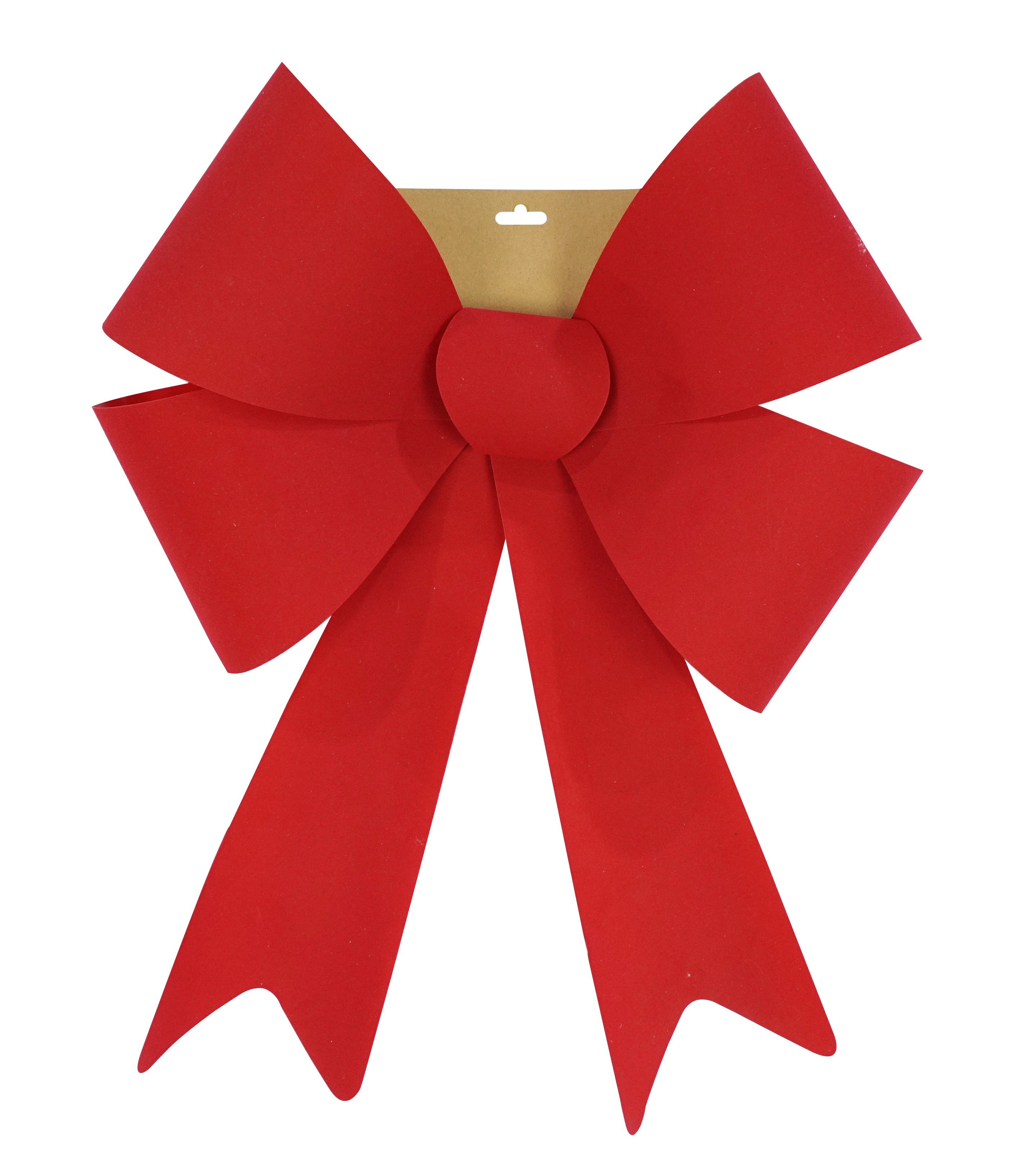 21X7, XD0957. Red Flocked Bow Jumbo 50X63cm