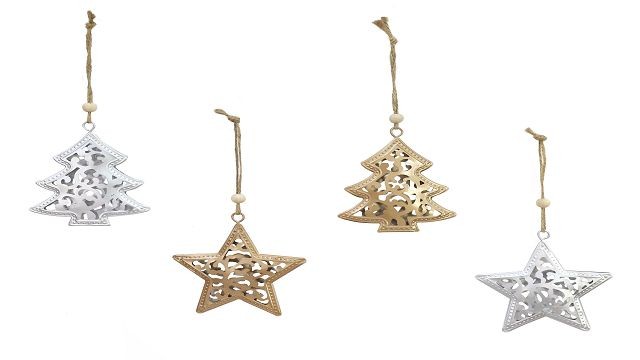 22X14, XD1890, Brushed Metal Decoration 9cm
