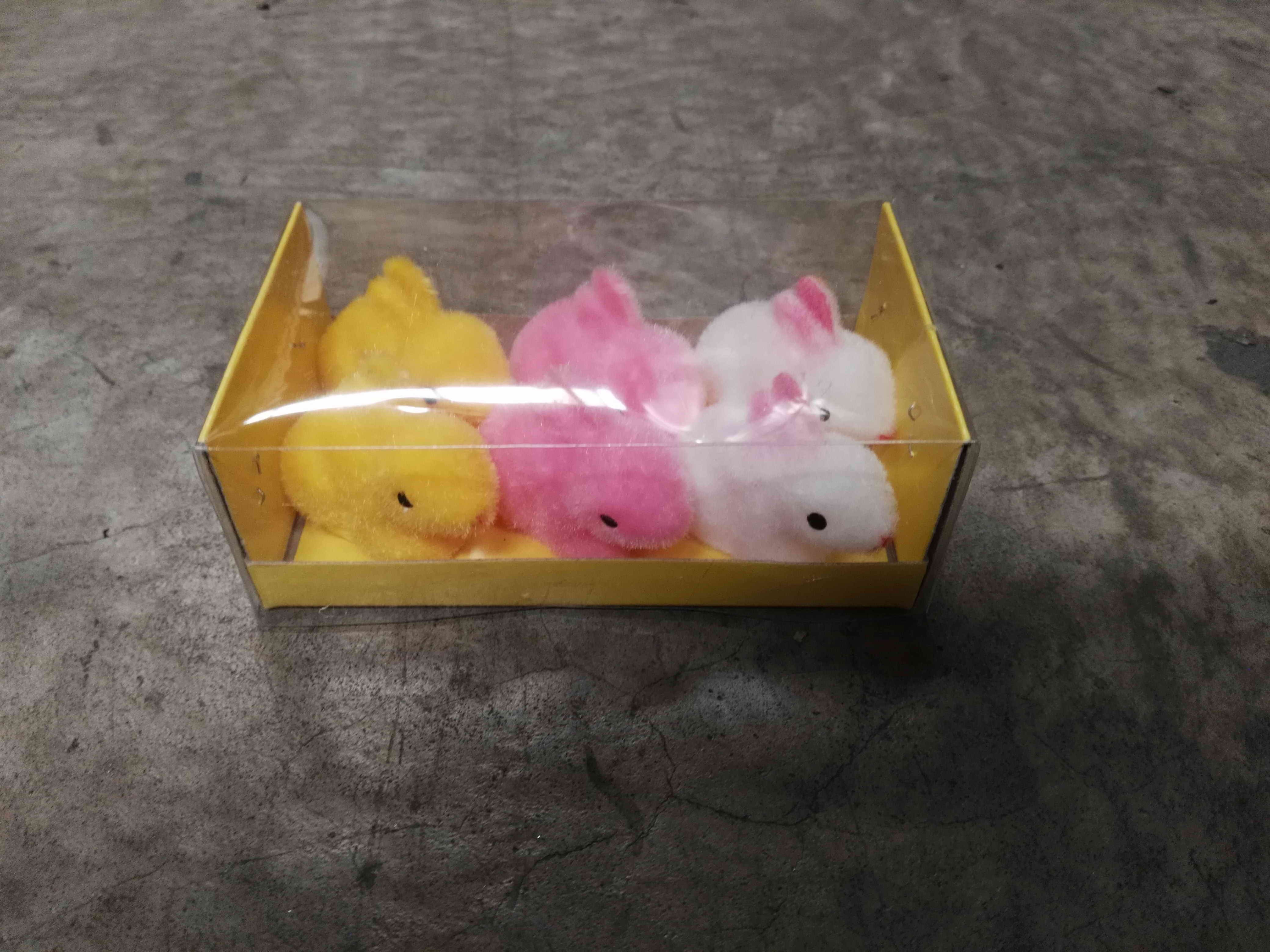 EASTER BUNNY SITTING 6PCE 4CM
