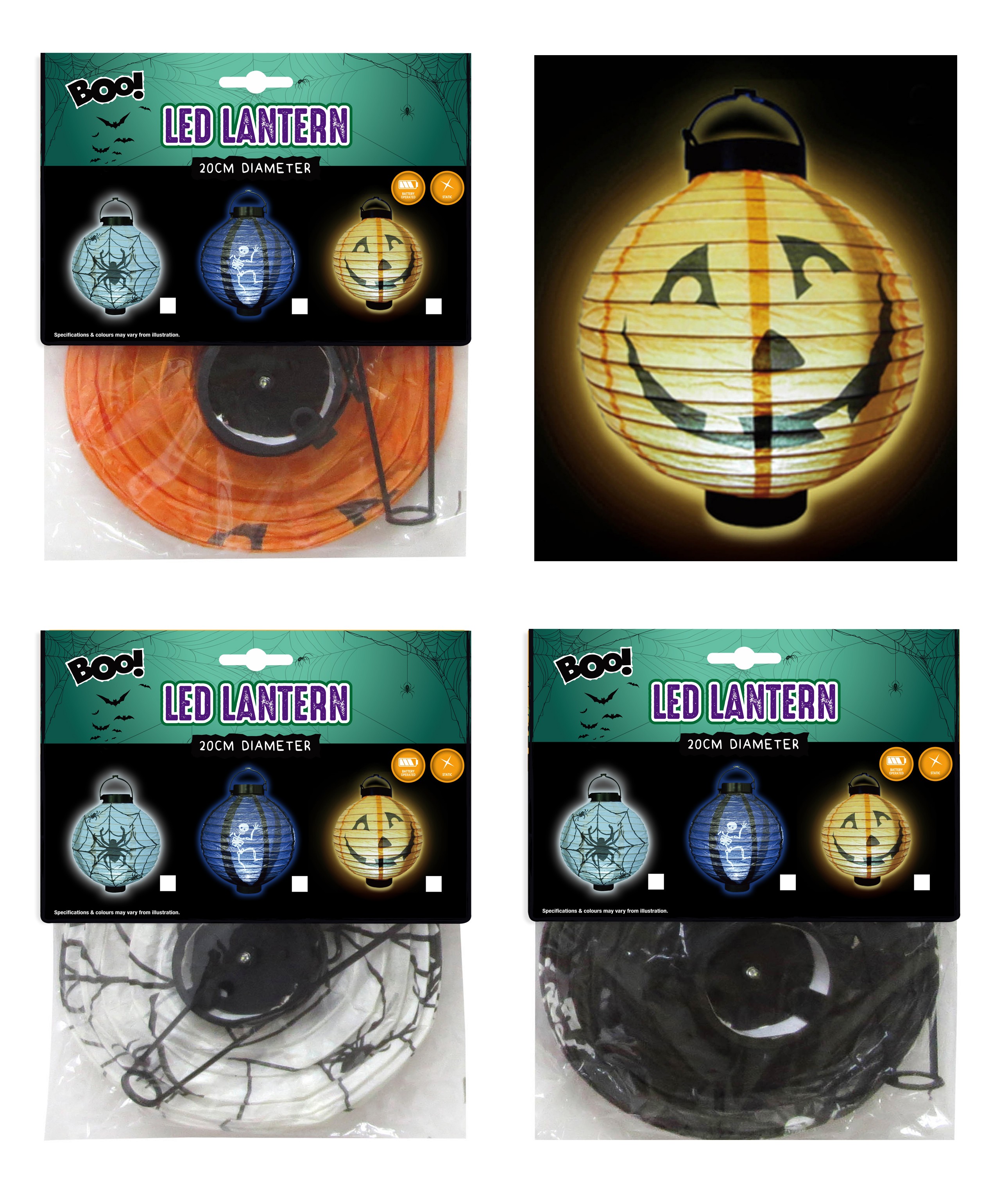 XH0394, B/O Lantern LED Light 20cm