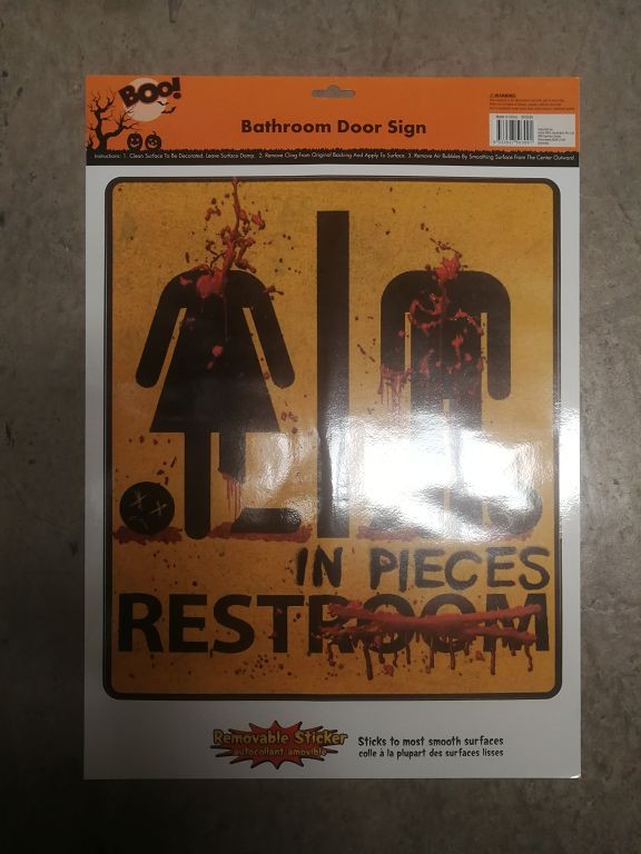 H8, BATHROOM DOOR SIGN
