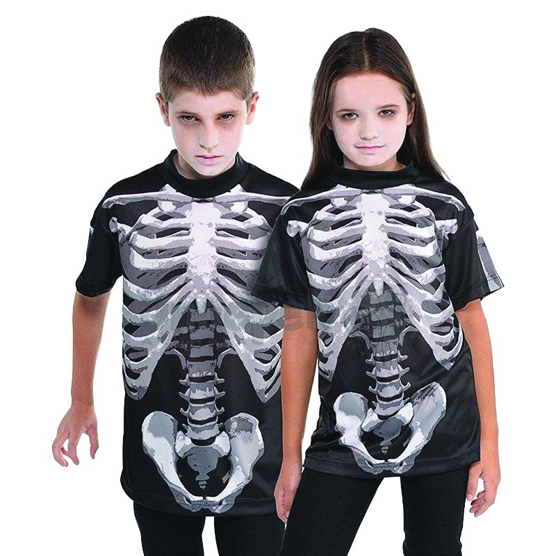 XH5783, Costume Skeleton T-Shirt Kids