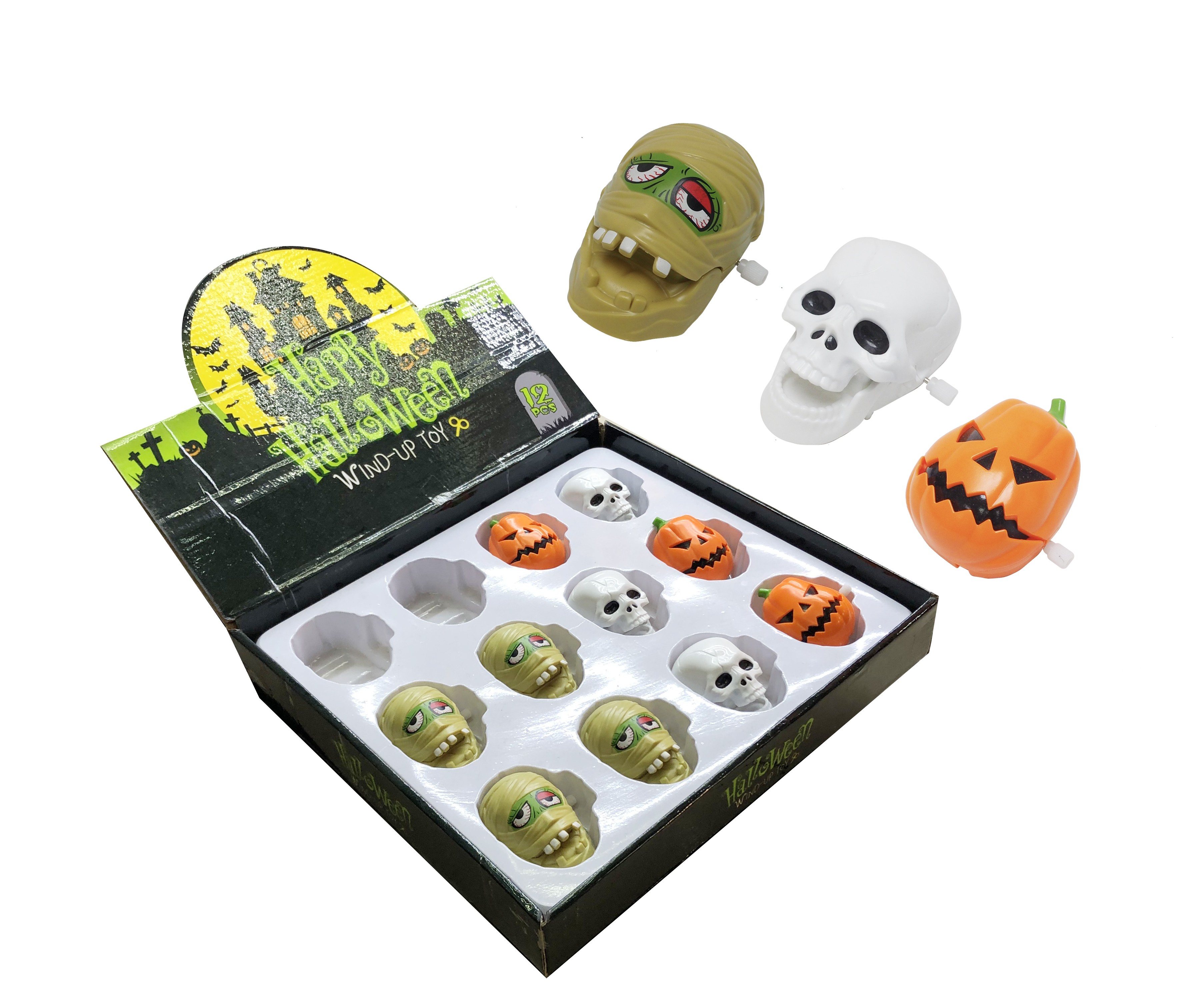 XH6825, Halloween Wind Up Heads