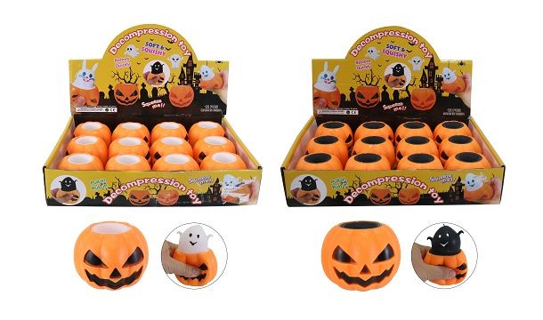 XH8541, Pumpkin and Ghost Squeeze or Pop-Up Asst