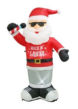 22X16, XL0622, Inflatable Airpower Rock'n Santa 1.8m