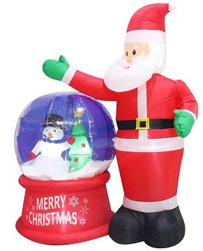 23X6, XL0978, AIRPOWER SANTA w/SNOWING GLOBE