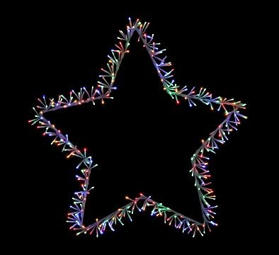 25X30, XL1015, LED SPARKLE STAR 90cm TWINKLE MULTI