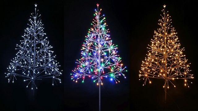 25X31, XL1387, LED SPARKLE TREE 135cm TWINKLE Asst