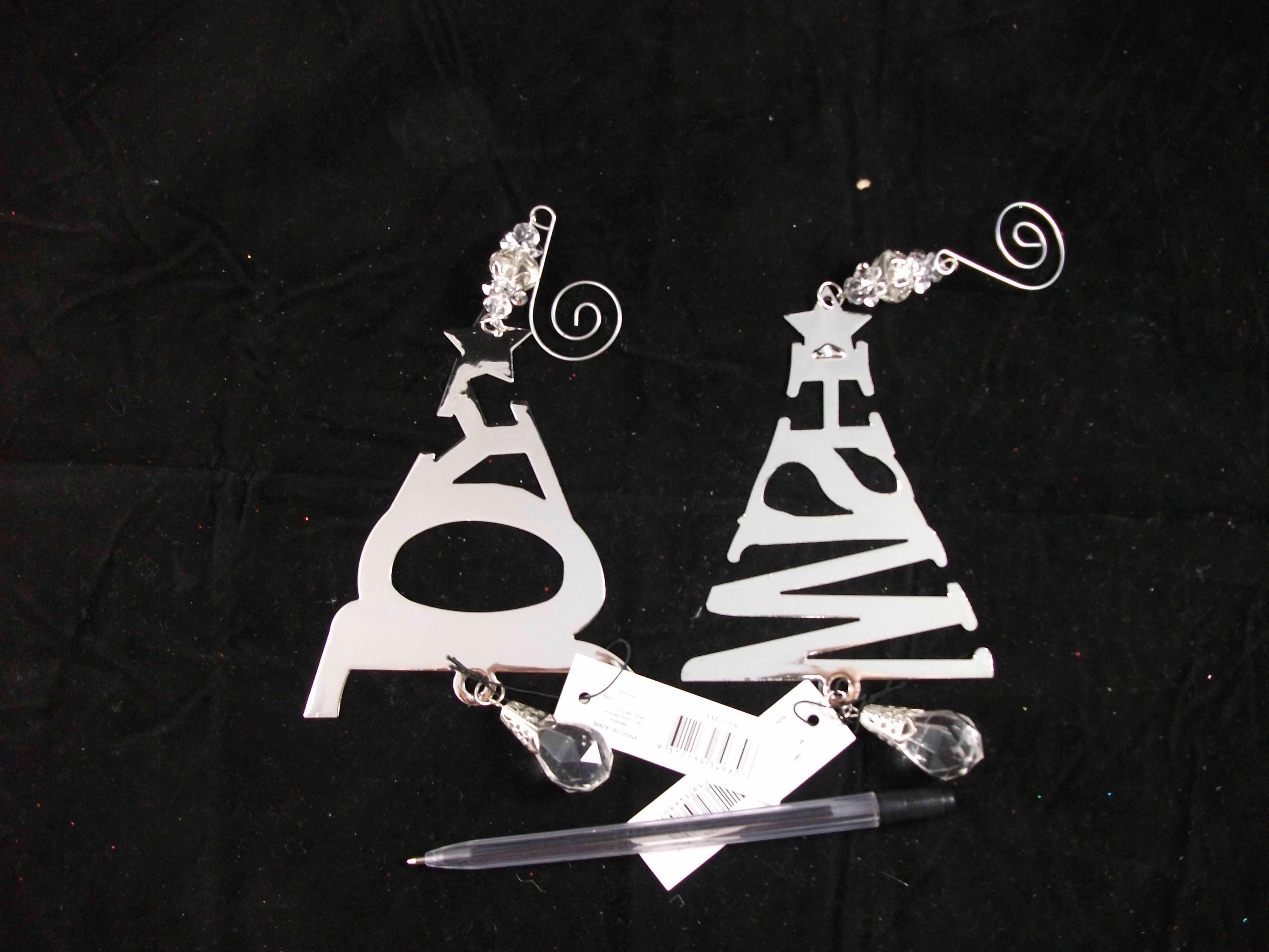 XM0558,5A METAL WORD TREE DECORATIONS