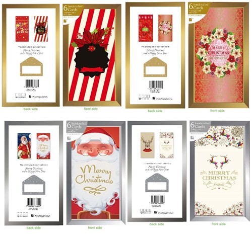 HANDMADE CARD 6/PK ASST