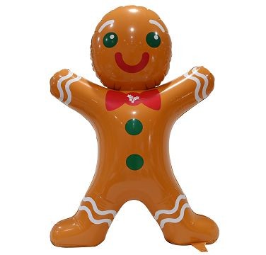 25X31, XN0329, INFLATABLE GINGERBREAD MAN 100cm