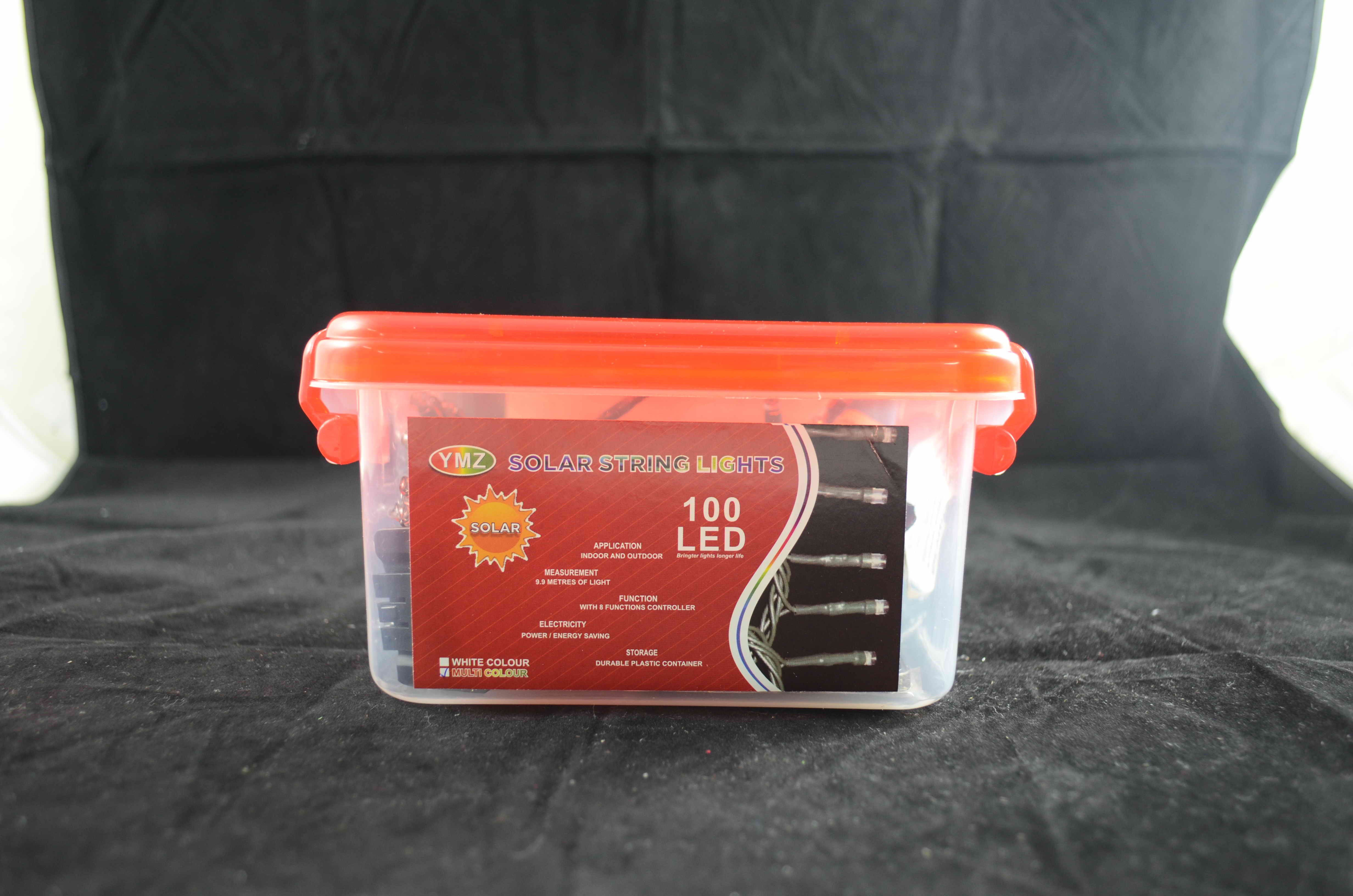 solar string lights 100 led 9.9M multi