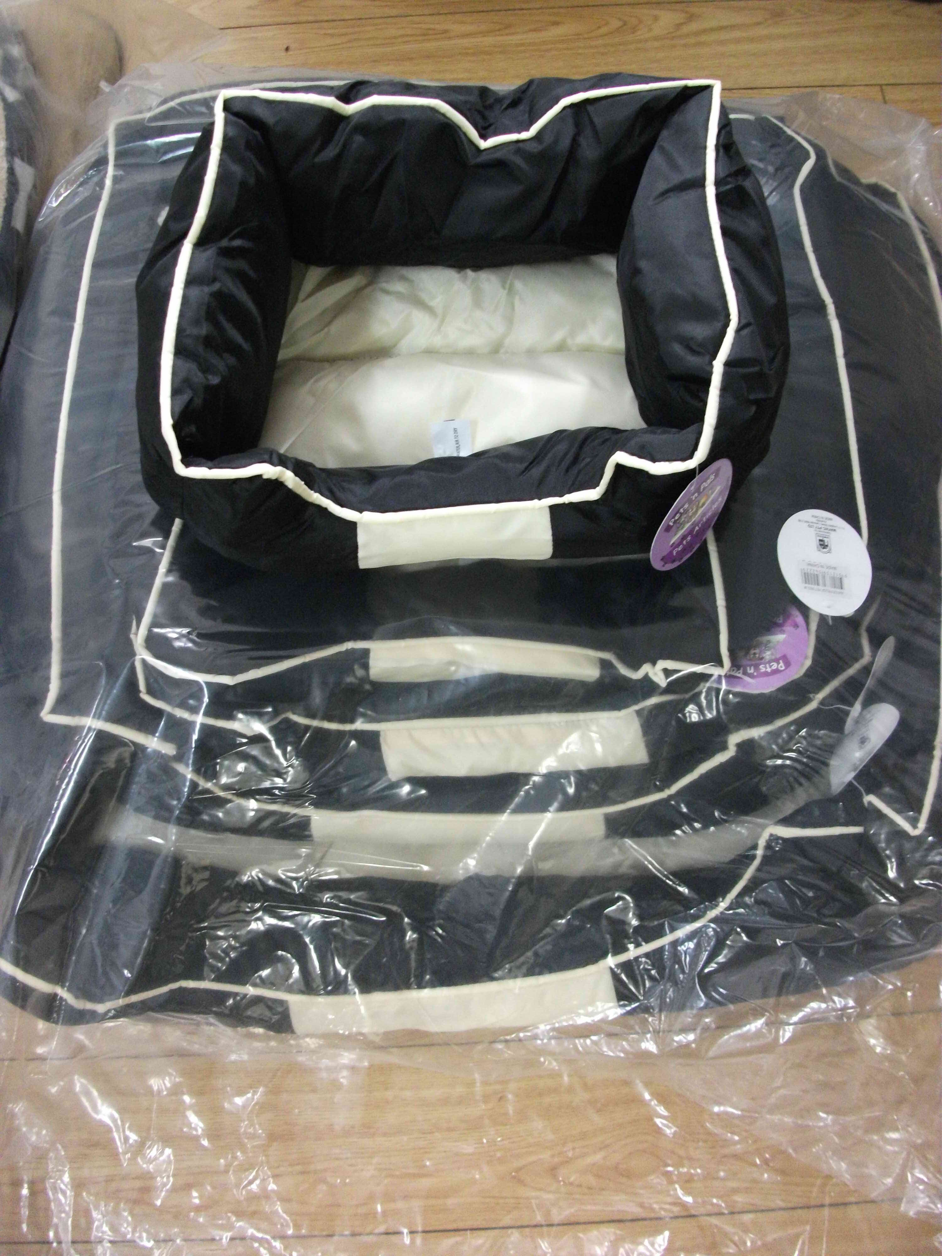 SET 5 WATERPROOF PET BED BLACK 