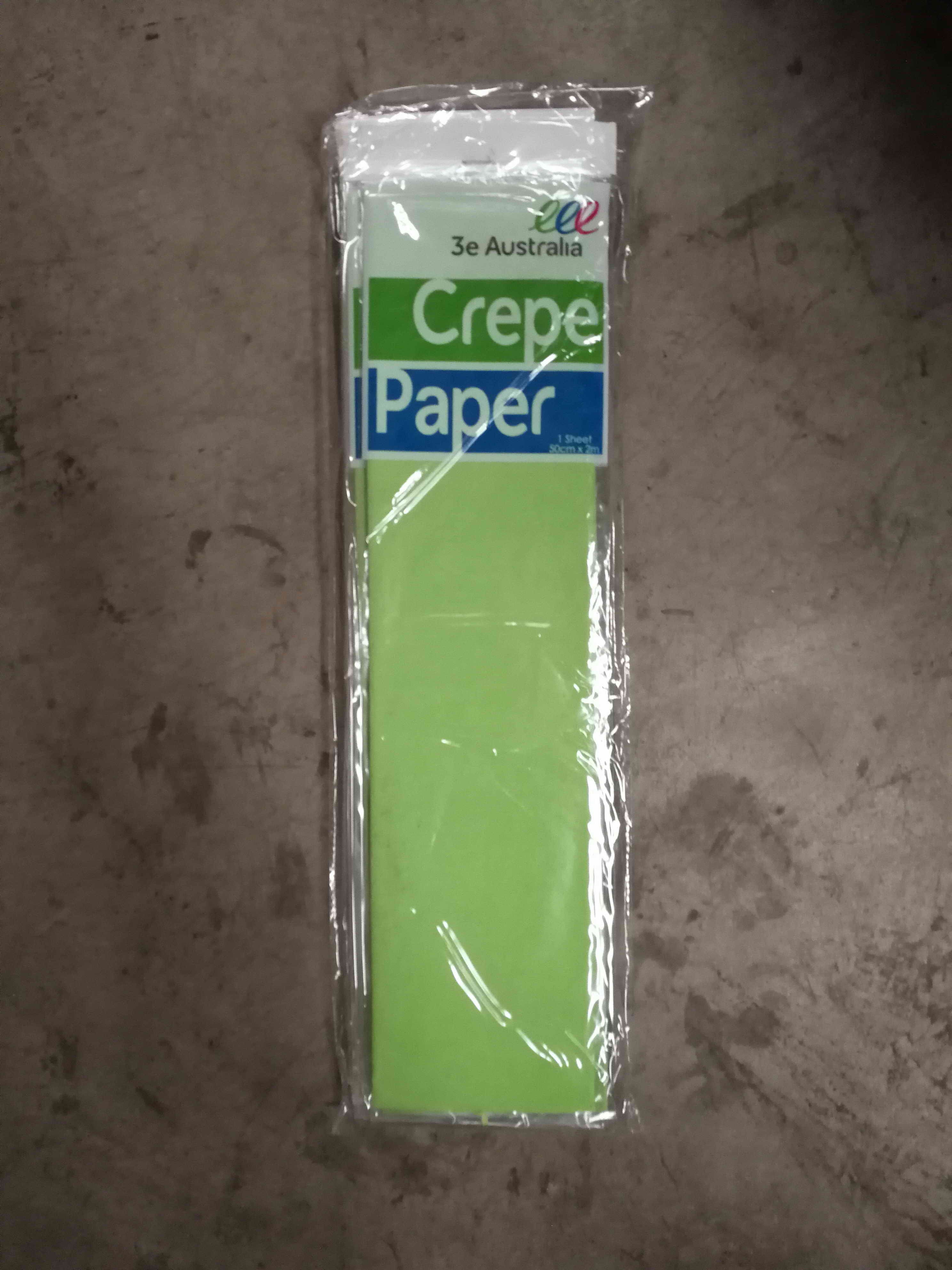 crepe paper lime