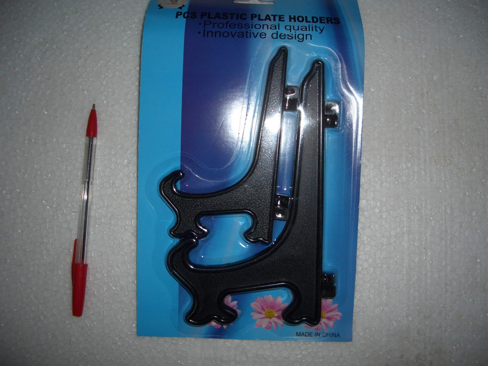 D16L, 10735, Plastic Plate Holders (Black)