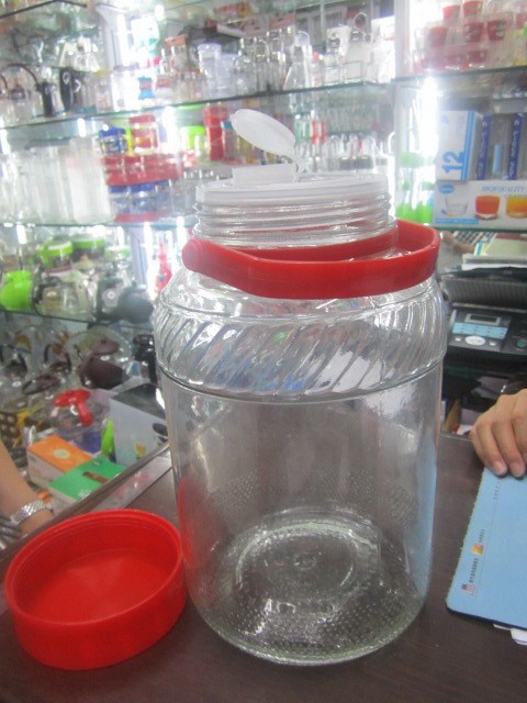 D14M , 22944, 5LGlass bottles 28CM