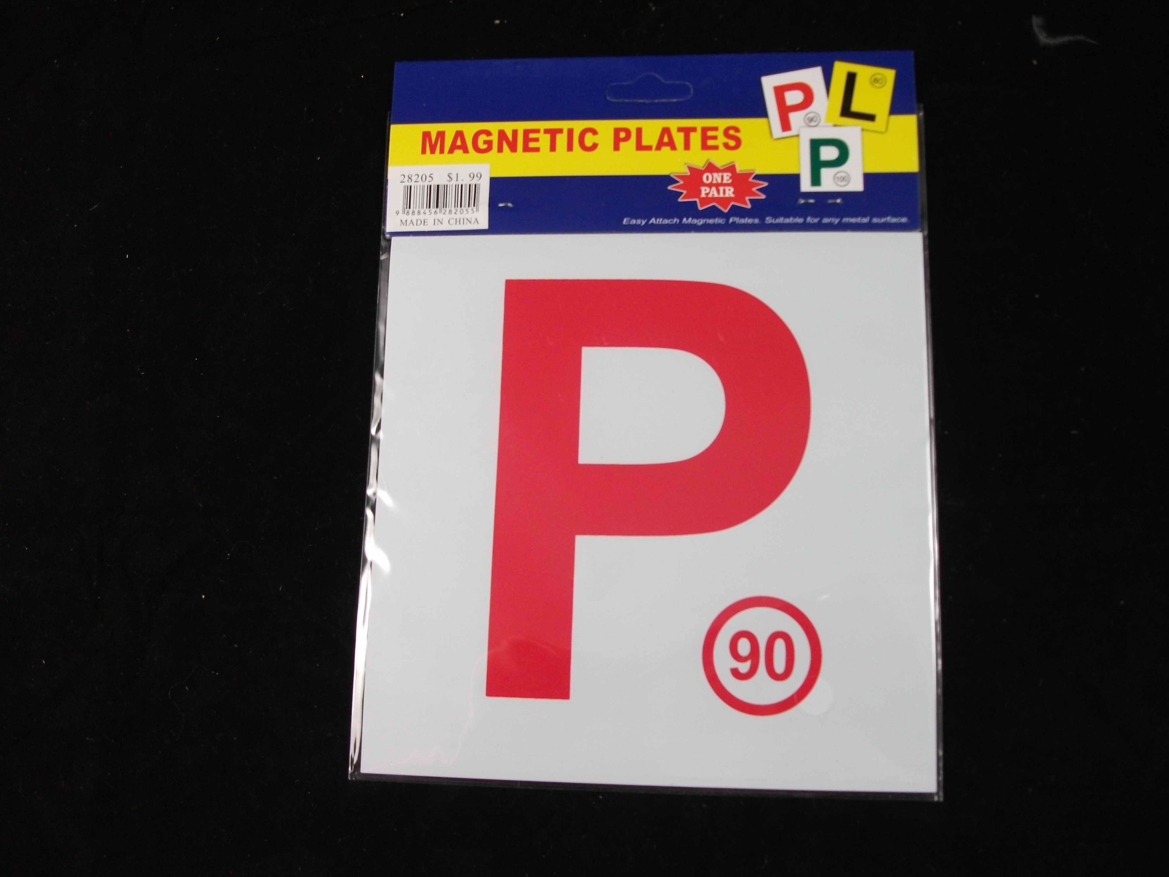 E10Z-L, 28205, red p plate