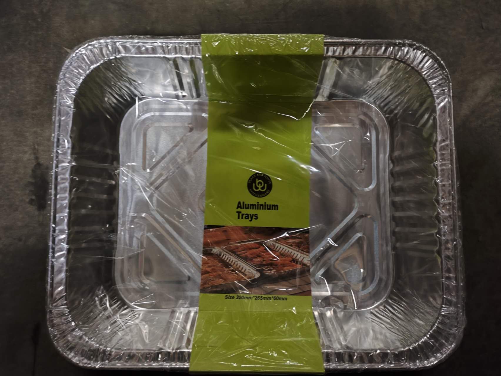 G12M, 30012 Aushiya, Foil Container Rect. 320x265x60mm