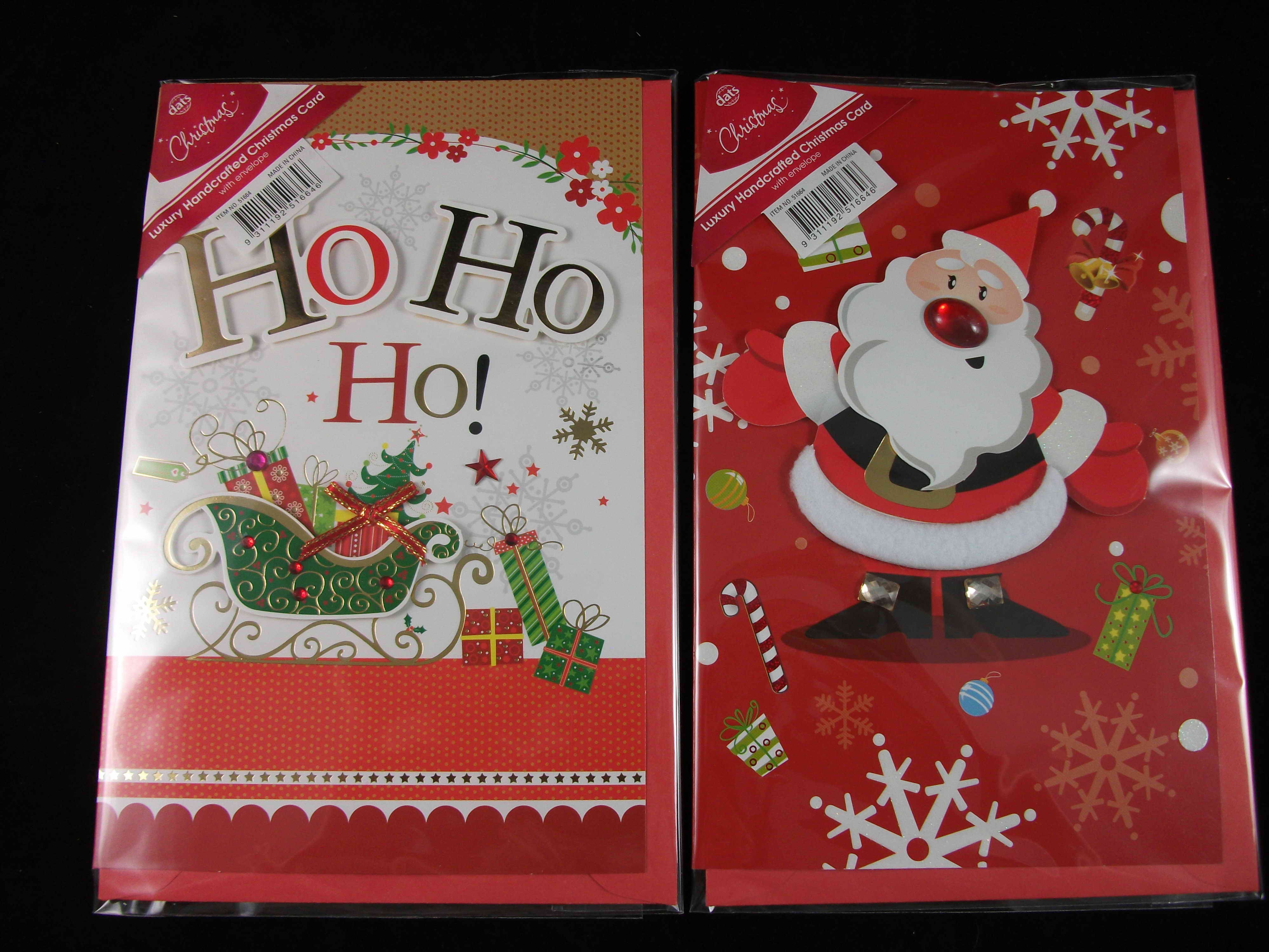 CARDS XMAS PK1 HANDMADE 140X215 SRT