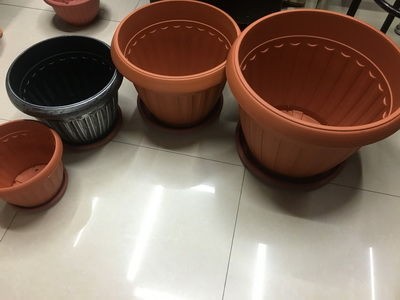 F13L, 55681, Flower pot with a chassis 39*29