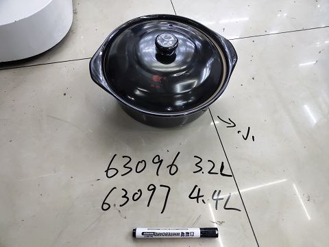 E1Z-L, 63096, casserole pot black 3.2L
