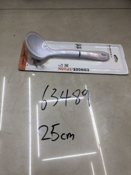 F6M, 63489, congee serving spoon 25cm plastic