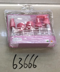 D11H, 63666, bottle set clear 5pcs