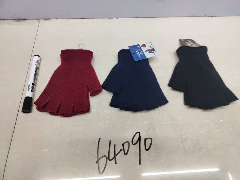 64090, winter gloves female fingerless 14.5cm