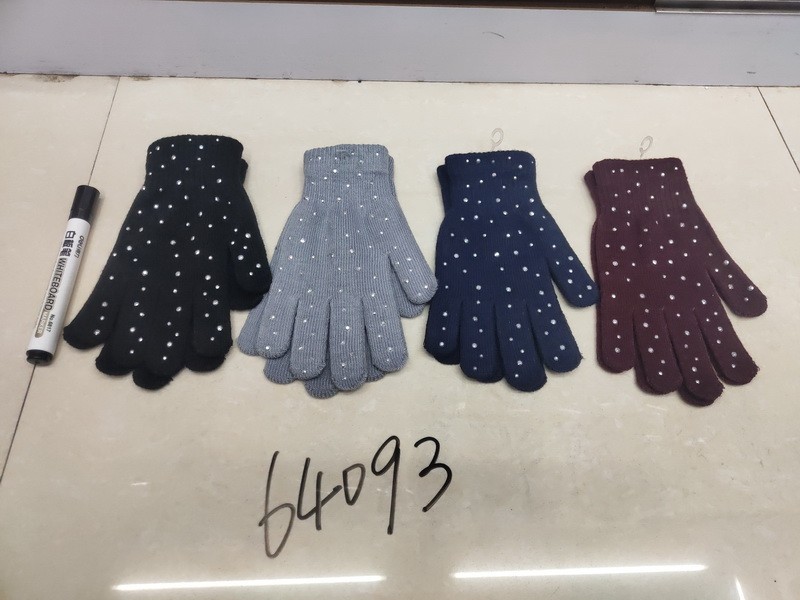 64093, winter gloves female full finger 20cm