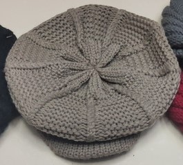 64096, winter snap cap knitted