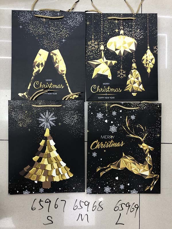 21X18 23, 65968, Xmas gift bag M 32*26*10CM