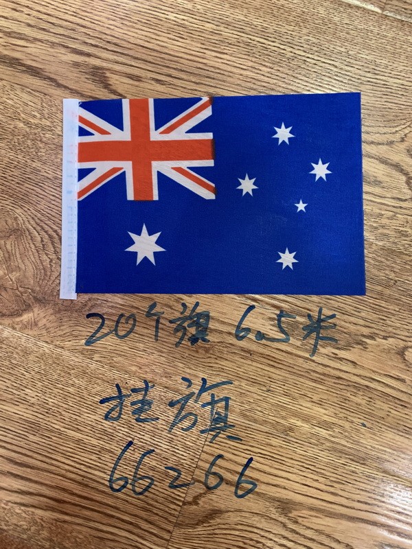 H7L, 66266, Asutralia national flag banner 20pcs 6.5m 14*21cm