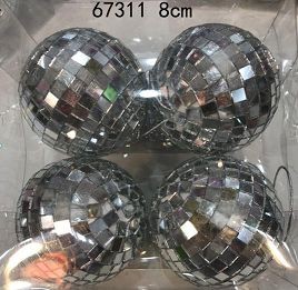 F9M, 67311, Disco ball ornaments 8CM