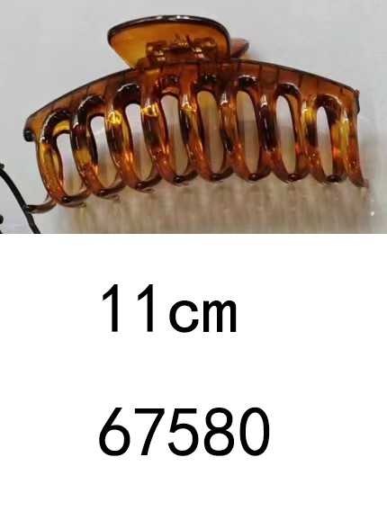 D18M, 67580, Hair Clip 11cm Brown
