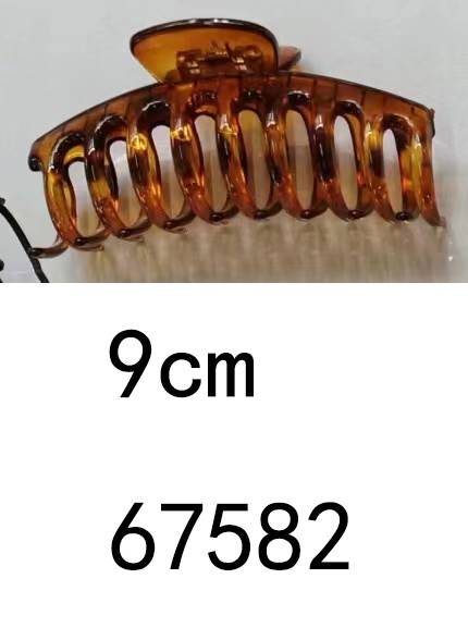D18M, 67582, Hair Clip 9cm Brown