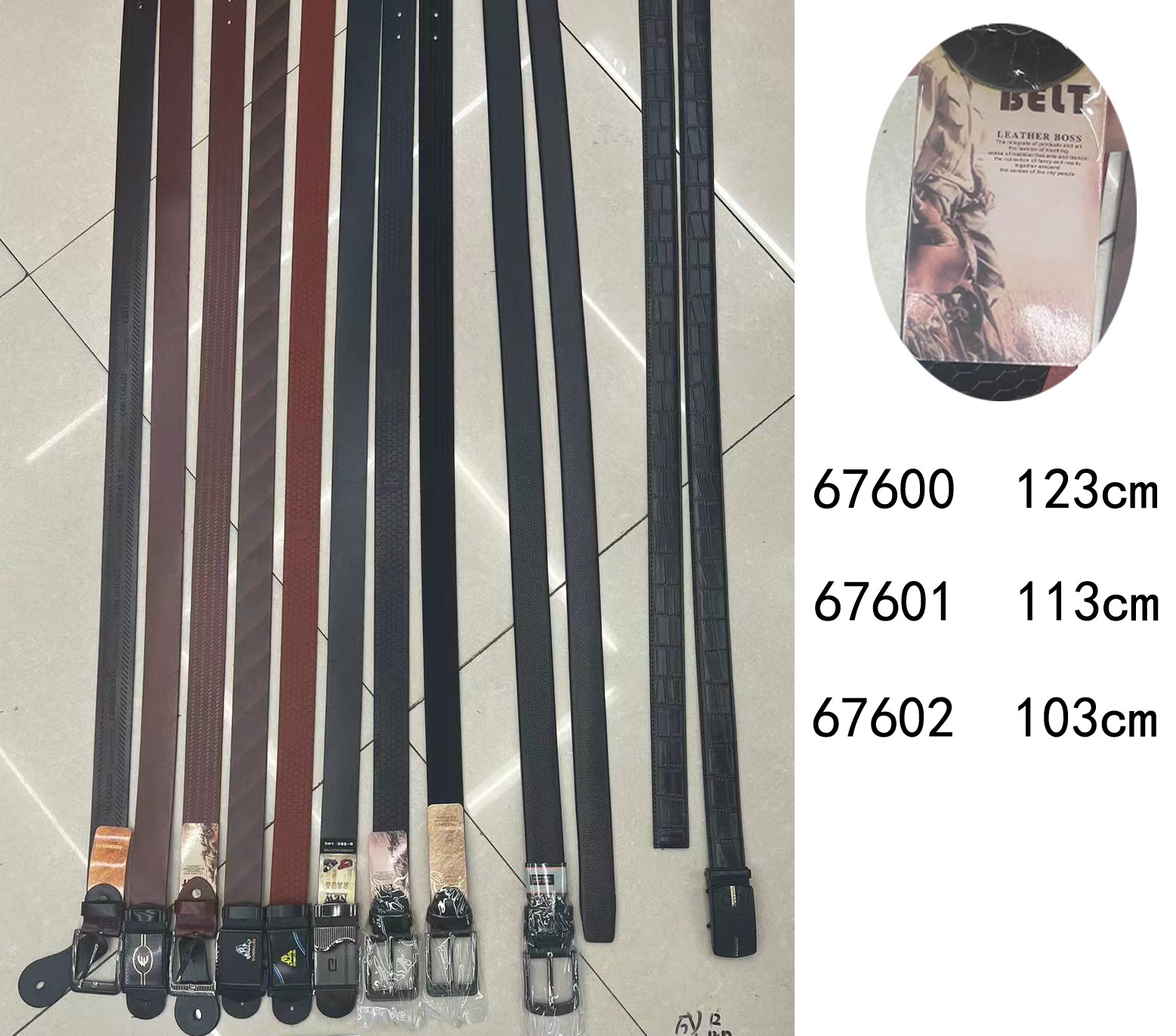 E9M, 67601, Belt Male 113cm