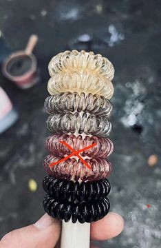 D10Z-H, 67615, Coil Hair Ties 6pcs