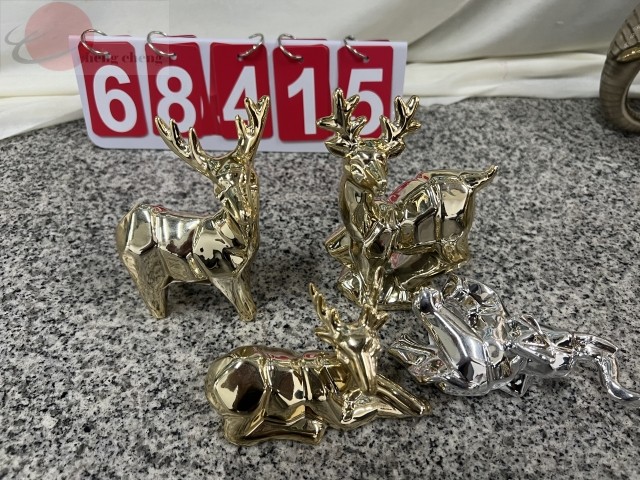 E5L, 68415, Deer Ornament Gold 