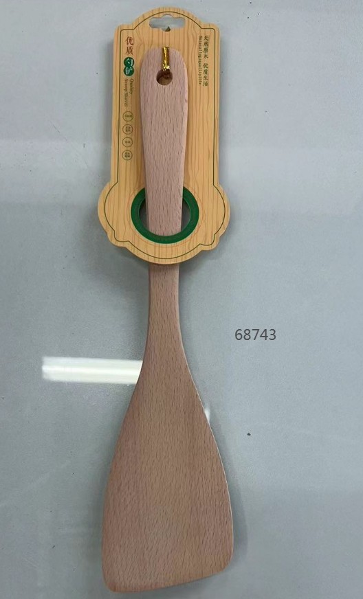 D5L, 68743, Wooden Curved Spatula 33*8cm