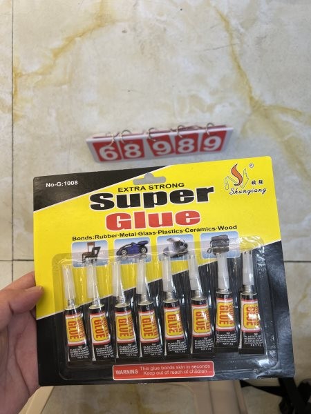 D9L, 68989, Super Glue 3g 8pc