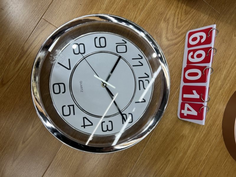 B11H, 69014, Clock Silver 32cm