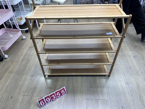 E12T, 69355, Bamboo Shoe Rack 4-Tier 23*60*70cm