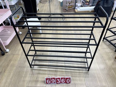 A14H, 69360, Iron Shoe Rack 4-Tier