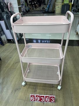 B18L, 69363, Storage Rack 3-Tier Black/White 41*20*73cm