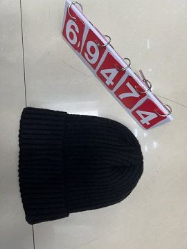 69474, Beanie Cuffed  Black 22*20cm 