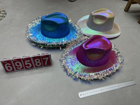 K1H, 69587, Cowboy Hat Tinsel 36cm