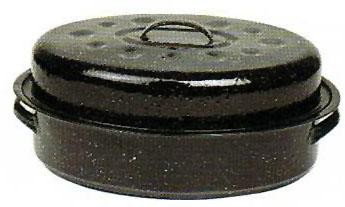 11" ROASTER OVERALL SIZE: 13x8-1/2x5-1/2 IN