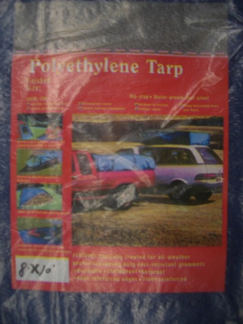 E6L, 9729, 8*10 Polyethylene Tarp